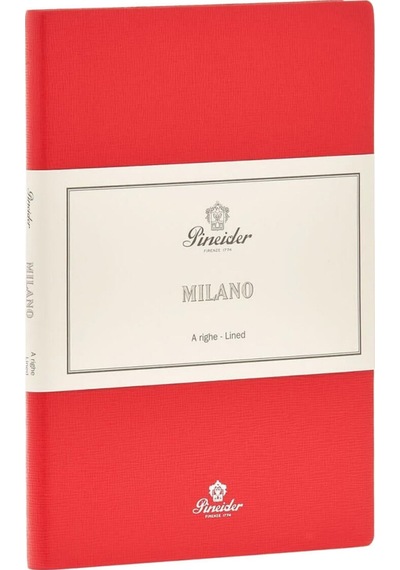 Pineider Defter Milano 14.5x21 Cm Fu Silver Cnr1s099107601 Kırmızı