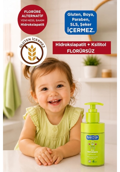 Doğal Aromasız Hydroxyapatite+xylitol Florürsüz Diş Macunu Pompalı 200 Ml Temel Bakım