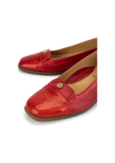 Relax Anatomic Kadın Hakiki Deri Kırmızı Comfort Ayakkabı 611 E2254 Bn Ayk Y19 Vernıce Red/leather Red Kırmızı