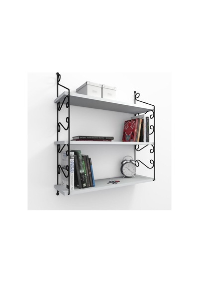 Decormet Seramoni Raf Seti 3 Raflı 200 720 Beyaz Beyaz