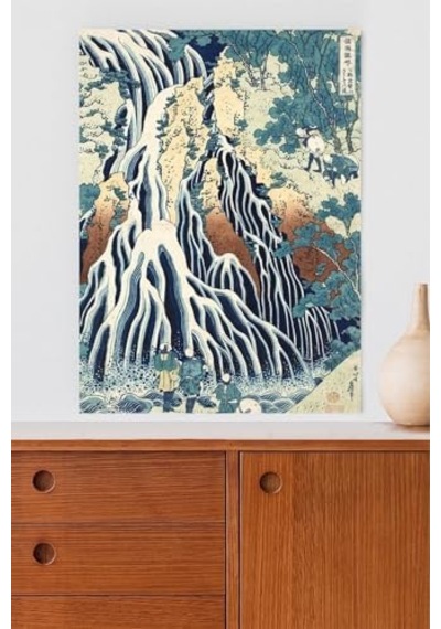 Kirifuri Waterfall - Katsushika Hokusai Sanatsal Poster 60 X 90