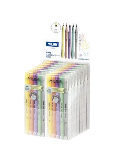 Mılan 06180414Ps Sway Fıne Renkli Tükenmez Kalem 5Li
