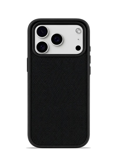 Premium Fabric Cover Obsidian Noir İphone 17 Pro Max Siyah
