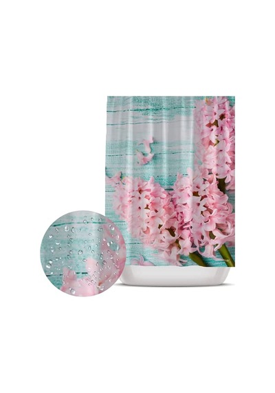 Ayrex Tropikhome Tek Kanat Banyo Perdesi Polyester Kumaş Duş Perdesi Çiçekli Banyo Perde Su Geçirmez Duş Perdesi, Genel