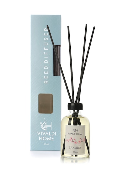 Vivaldi Home Sakura Çiçeği Çubuklu Oda Kokusu Esansiyel Uçucu Yağ 50 ML