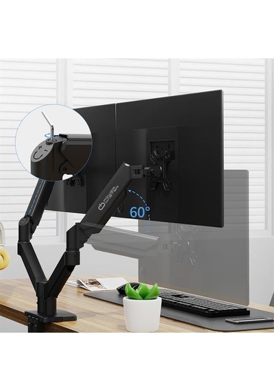 Pm-252d 13-32 Amortisörlü Stand Çift Kol Lcd-led Gaming Monitör Tutucu Stand Askı Aparatı