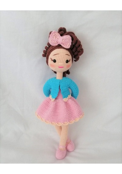 Pembe Nazlı Amigurumi Organik Oyuncak