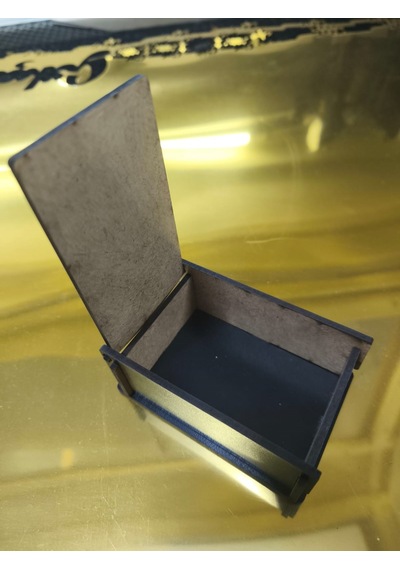2'li Set Ham Mdf Kapaklı Kutu - Nişan, Kına, Takı Ve Tesbih Kutusu İç: 7.5x5 Cm
