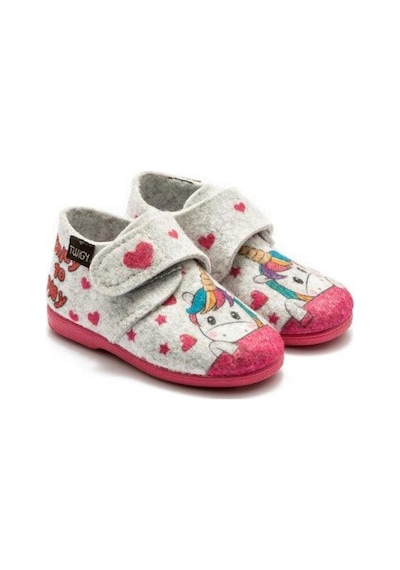 Twigy Unicorn Çocuk Yuva Patik Gri 24/30 CC0161B Çok Renkli