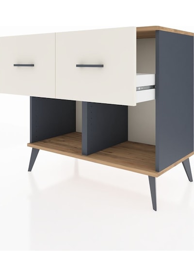 Hyperion Şifonyer 2 Çekmeceli 88x44x80 Antrasit-çam/aytaşı Çam/aytaşı Hyperion Şifonyer 2 Çekmeceli 88x44x80 Antrasit-çam/aytaşı Çam/aytaşı