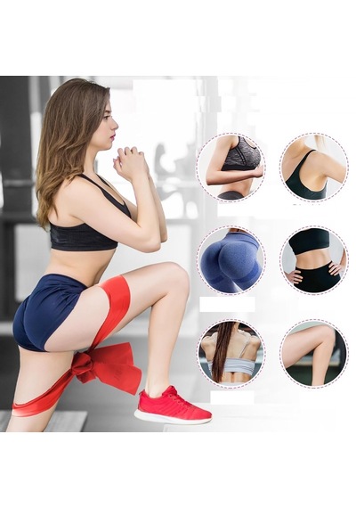 Gus Company 2 Metre Kırmızı Yoga Pilates Egzersiz Bandı Terabant Açık Uçlu - Orta Direnç Kırmızı
