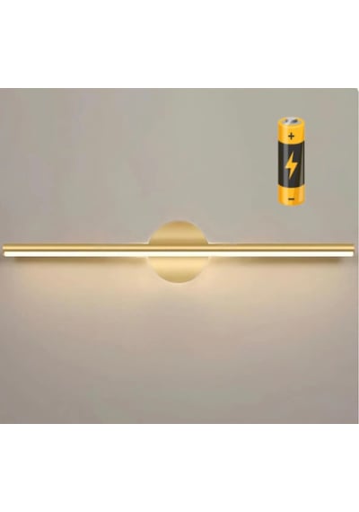 Modern Kablosuz Tak Çalıştır Ledli Pilli Aplik Eskitme Gold Eskitme