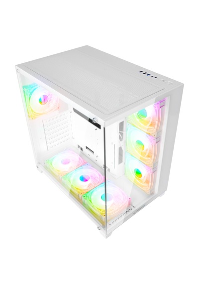 Rampage Arcturus 750w 80+ Beyaz 7 12cm Rgb Fan Oyuncu Bilgisayar Kasası