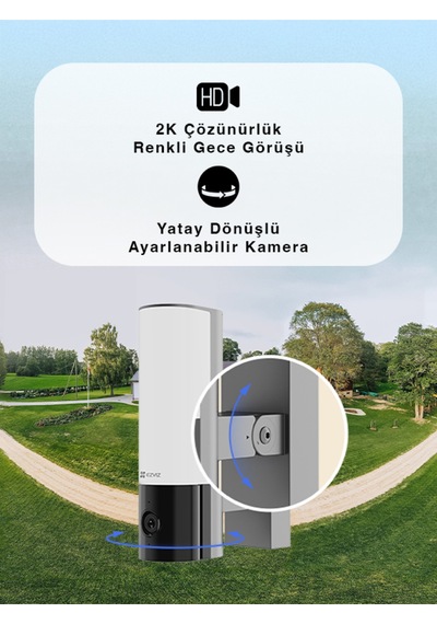 El3 Dış Mekan Güvenlik Kamerası Full Hd, Gece Görüşlü, Sirenli Fynix Teknoloji