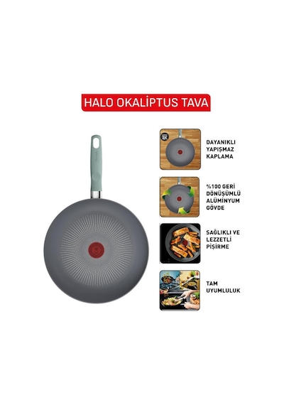 Tefal Halo Okaliptus 28 Cm Tava Yeşil