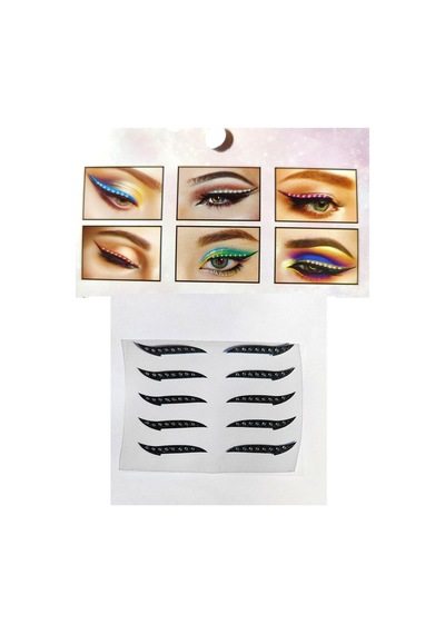 Malinka Kaş Şablonu Şekillendirici 24'lü + Eyeliner Makyaj Seti 10'lu