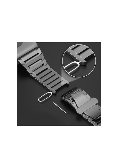 Newface - 61 - Apple Watch Uyumlu 42mm Kr413 Fine Steel Kordon - Csmo-tex - - Rose
