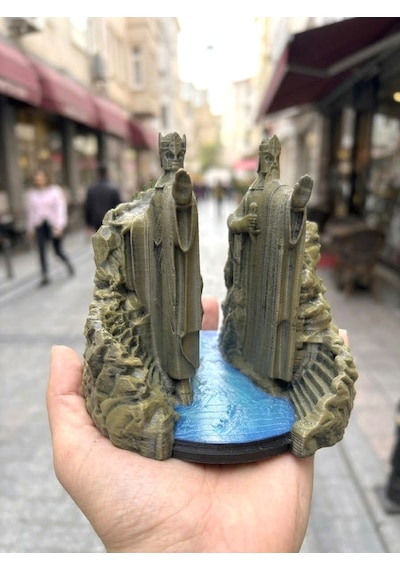 Yüzüklerin Efendisi Argonath Heykeli - Kralların Sütunları Dekoratif Biblo 15 Cm Fanart