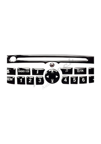 Renault Megane 3 Teyp Tuş Takımı Pianoblack 2009-2016