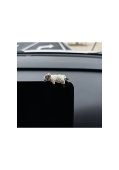 Mini Kedi Takımı - 4 Lü Araç İçi Torpido Dekor Seti Aksesuar Çift Taraflı Bantlı