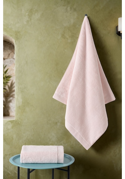 Varol Lord Serisi 2 Li Microcotton Havlu Seti 50x90 & 80x150 Cm, 500 Gsm Pembe