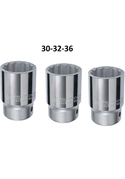 Ht- Rico 3/4 30-32-36mm 12 Köşe Kısa Yıldız Lokma