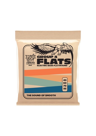 Ernie Ball Flatwound Group Iv Elektrik Bas Telleri, Ölçü 40-95