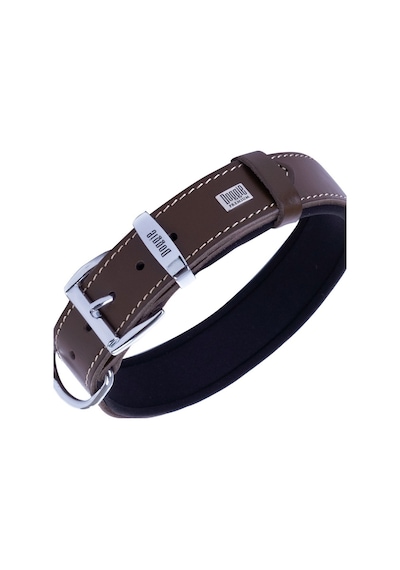 Doggie Konforlu Deri El Yapımı Köpek Boyun Tasması 3.5 x 47-55 CM Kahverengi