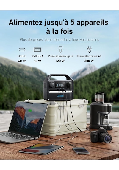 Anker Powerhouse 521 Portatif Power Station 256wh 200w Ev Karavan Lifepo4 Pilli Jeneratör - A1720
