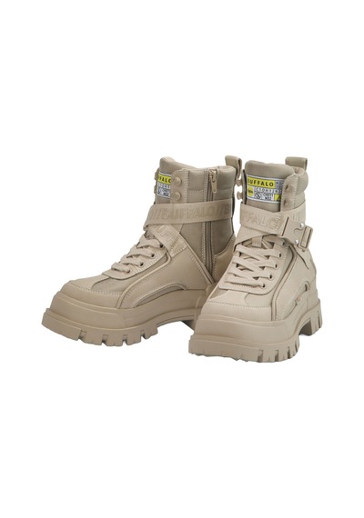Oxford Klasik Kadın 1622065 Buffalo Aspha Com1 - Vegan Nubuck/nylon - Beige Bej