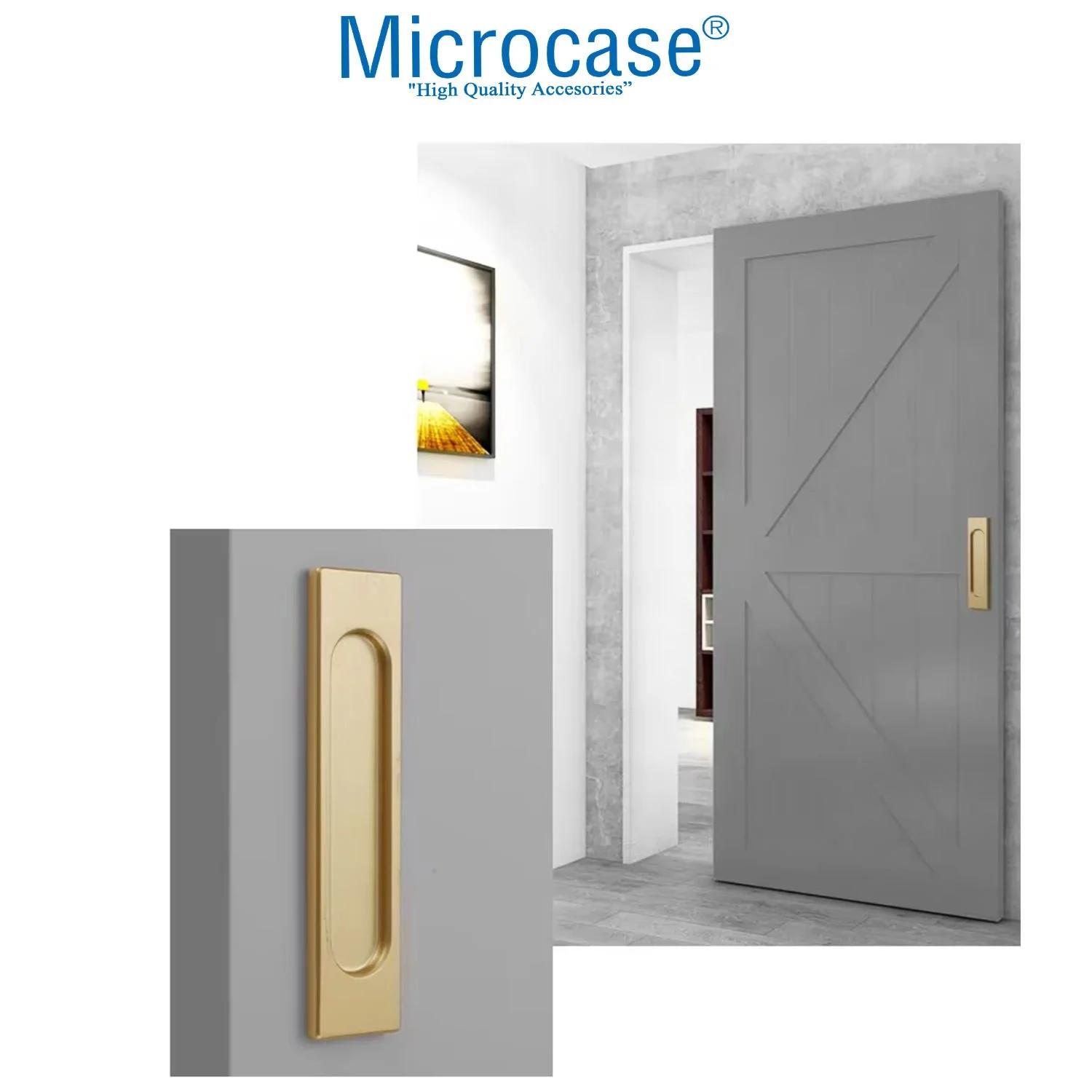 Microcase Metal Sürgülü Kapı Çekmece Pencere Sineklik Vb. İçin Yapışkanlı Kol Tutacağı -al4758