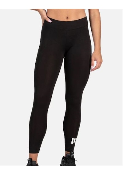 Puma Ess Logo Leggings - Kadın Siyah Spor Tayt - 586832 01 Siyah