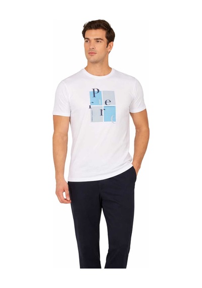 Pierre Cardin Penye Kısakol Pijama Takım Lk-pc6126 Beyaz