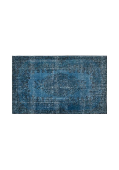 El Dokuması Vintage Yün-pamuk Turkuaz Halı 8142 170 X 276 Cm