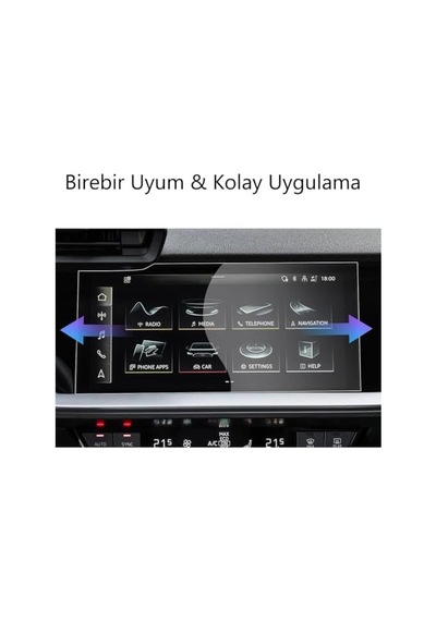 Audi A3 Ekran Koruyucu 10.1 İnç Multimedya Nano