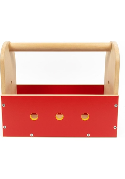 Çocuklar İçin Ahşap Tamir Atölyesi Kutusu - Montessori Eğitici Oyuncak - Doğal Ahşap