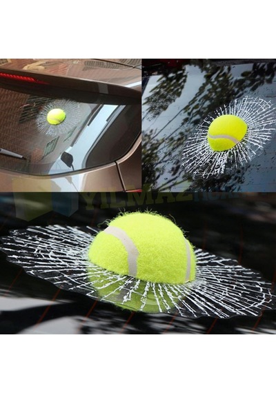 Cam Kırık Tenis Topu Oto Sticker Araba Etiket Yapıştırma 3D