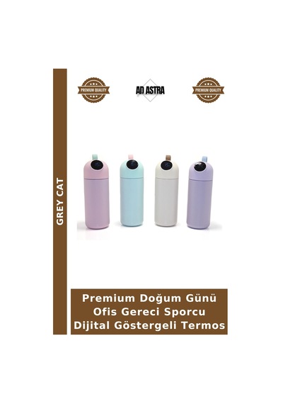 Premium Doğum Günü Ofis Gereci Sporcu Dijital Göstergeli Termos Diğer