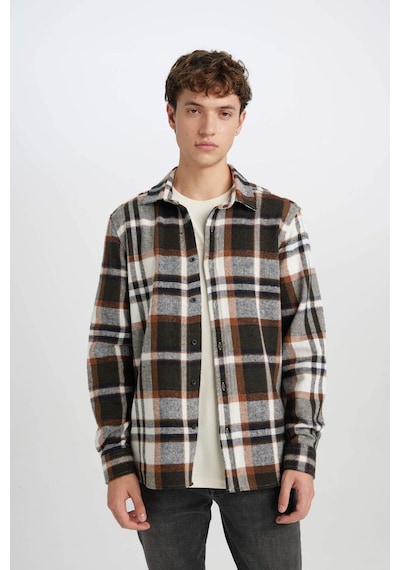 DeFacto Regular Fit Kareli Oduncu Flanel Uzun Kollu Gömlek S9275AZ24AUKH406 DeFacto Regular Fit Kareli Oduncu Flanel Uzun Kollu Gömlek S9275AZ24AUKH406