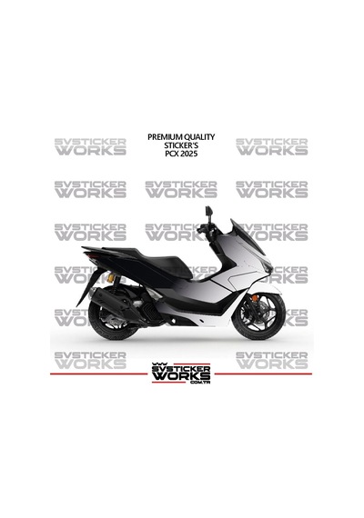 Honda Pcx 2025 Kaplama Sticker Çift Renk Motor Kaplama Modeli Hazır Kit Yüksek Kalite 45230034