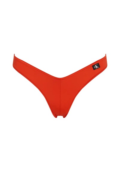 Calvin Klein Delta Bıkını Kırmızı Kadın Brezilya Bikini Altı