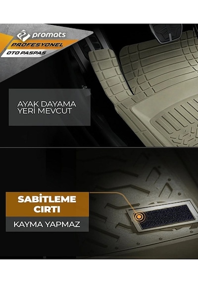 Hyunda İx35 2010 Ve Sonrası 4d Oto Paspas Profesyonel Bej