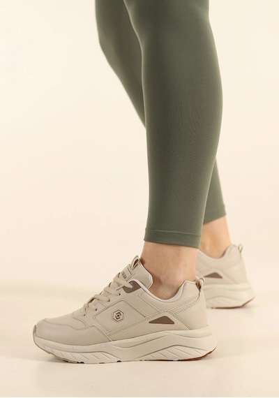 Queen Step 2105 Unisex Spor Ayakkabı Bej