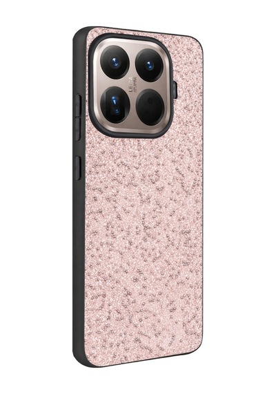 Onegif Xiaomi Mi 15t Pro Bright Simli Kapak - Pembe 0.2M-Çok Renkli