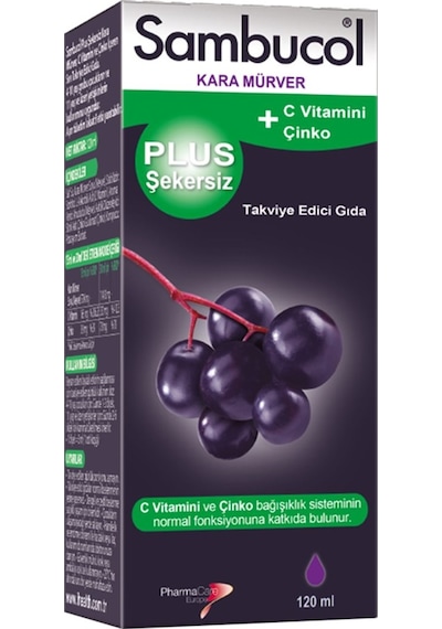 Sambucol Plus Şekersiz Şurup 120Ml