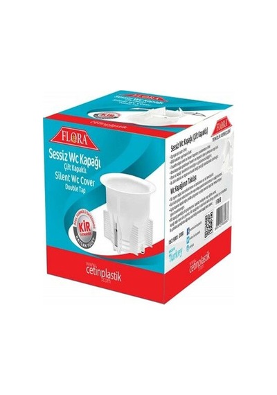 Flora F068 Çift Kapaklı Sessiz Wc Kapağı Açık Ahşap