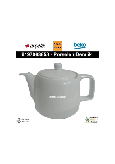 Beko Uyumlu Bkk 2111 I Semaver Çay Makinesi Porselen Demlik 9197063658