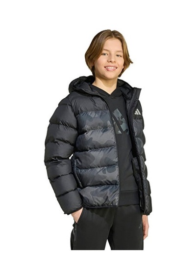 Adidas J Sd Aop Jkt Çocuk Günlük Mont Jl7399 Siyah Siyah