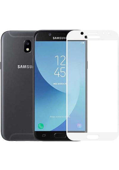 Samsung Uyumlu Galaxy J330 Pro Zore Kenarları Kırılmaya Dayanıklı Cam Ekran Koruyucu