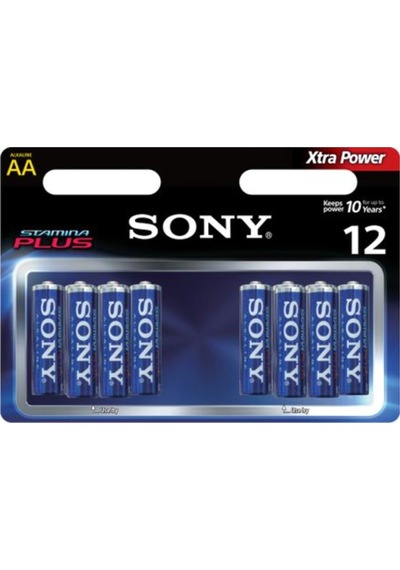 Sony Stamina Plus Alkalin AA Kalem Pil 12'li